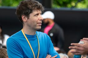 Sam Altman, chief executive officer of OpenAI, , during the Apple Worldwide Developers Conference at Apple Park campus in Cupertino, California, 