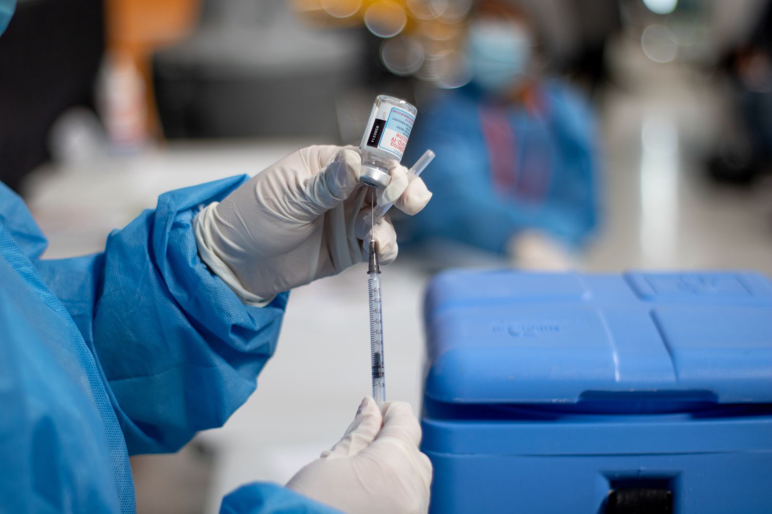 Moderna COVID-19 vaccine vial 