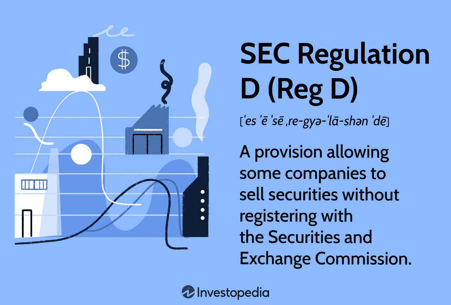 SEC Regulation D (Reg D): A provision allowing some companies to sell securities without registering with the Securities and Exchange Commission.