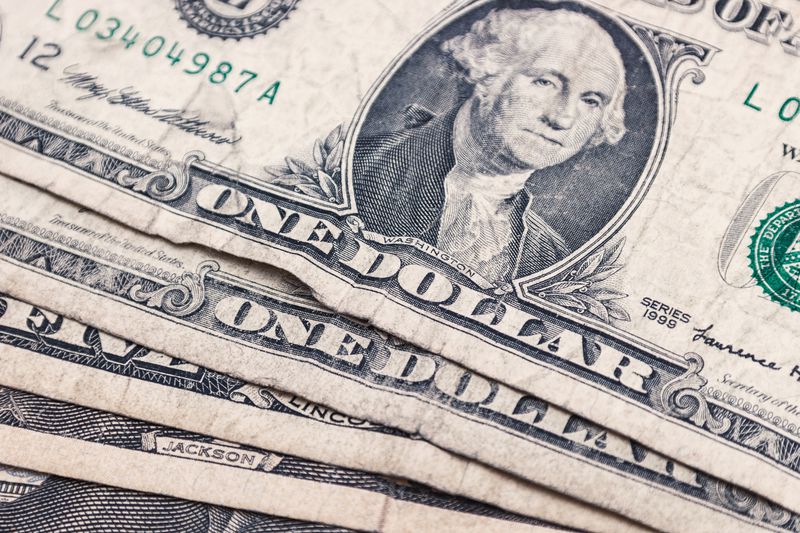 Close-Up Of Us Paper Currency