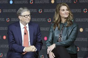 Bill and Melinda Gates, seated side by side