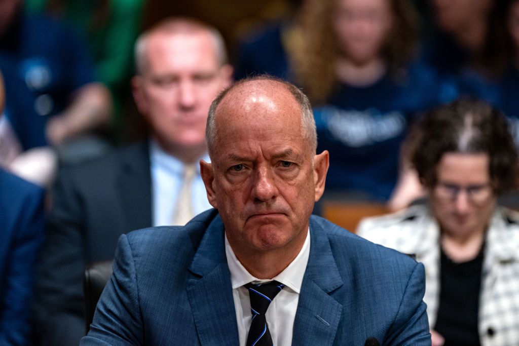 UnitedHealth CEO Andrew Witty testifies before the Senate Finance Committee on Capitol Hill on May 1, 2024 in Washington, DC. 