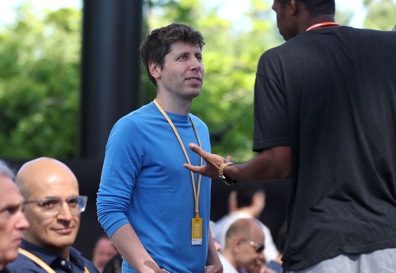 OpenAI CEO Sam Altman at Apple's Worldwide Developers Conference 2024 on Monday in Cupertino, California.