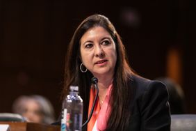 Adriana Kugler, member of the Board of Governors of the US Federal Reserve nominee for US President Joe Biden, during a Senate Banking Committee nomination hearing