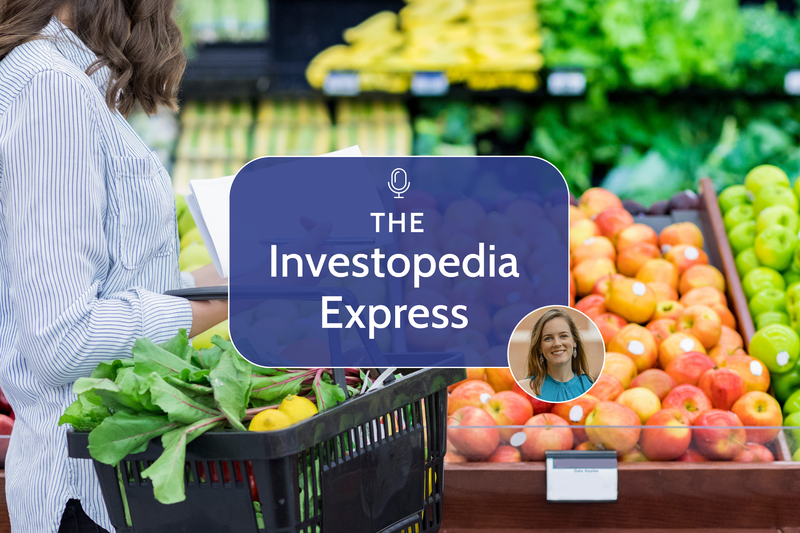 Image of a woman shopping at a grocery store