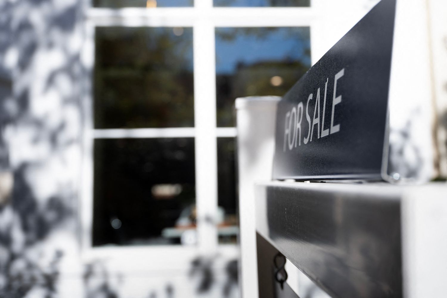 A residential real estate for sale sign is seen as inflation and interest rates increase October 27, 2022, in Washington, DC. (