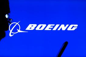 Boeing Company logo seen displayed on a monitor