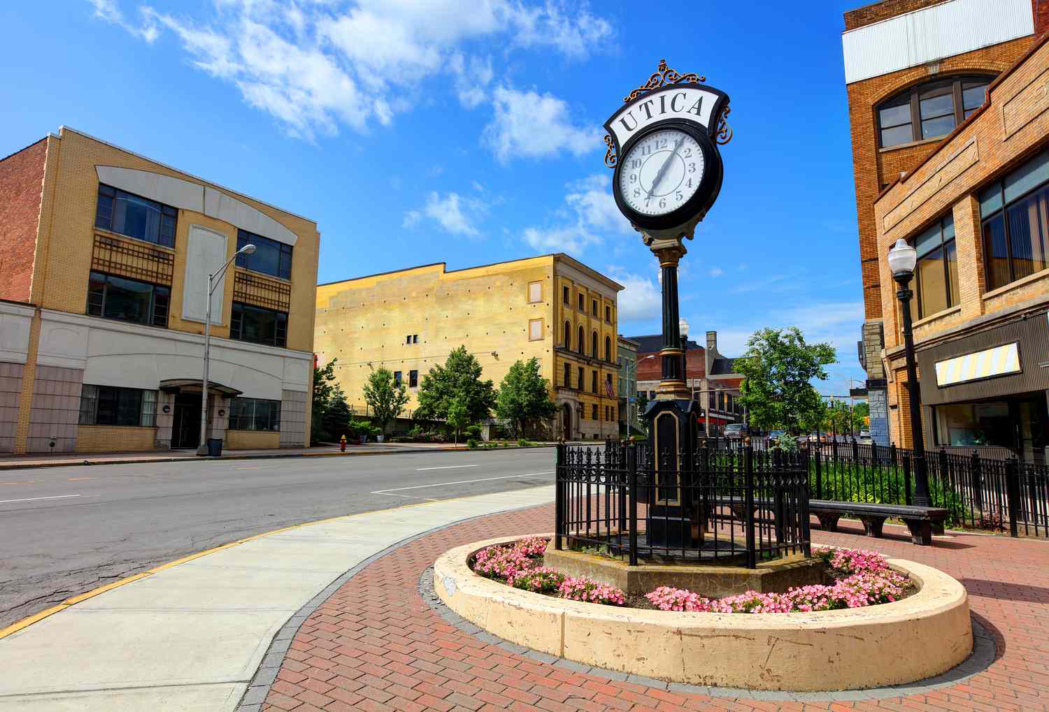 A view of downtown Utica, NY, the county seat of Oneida County. 