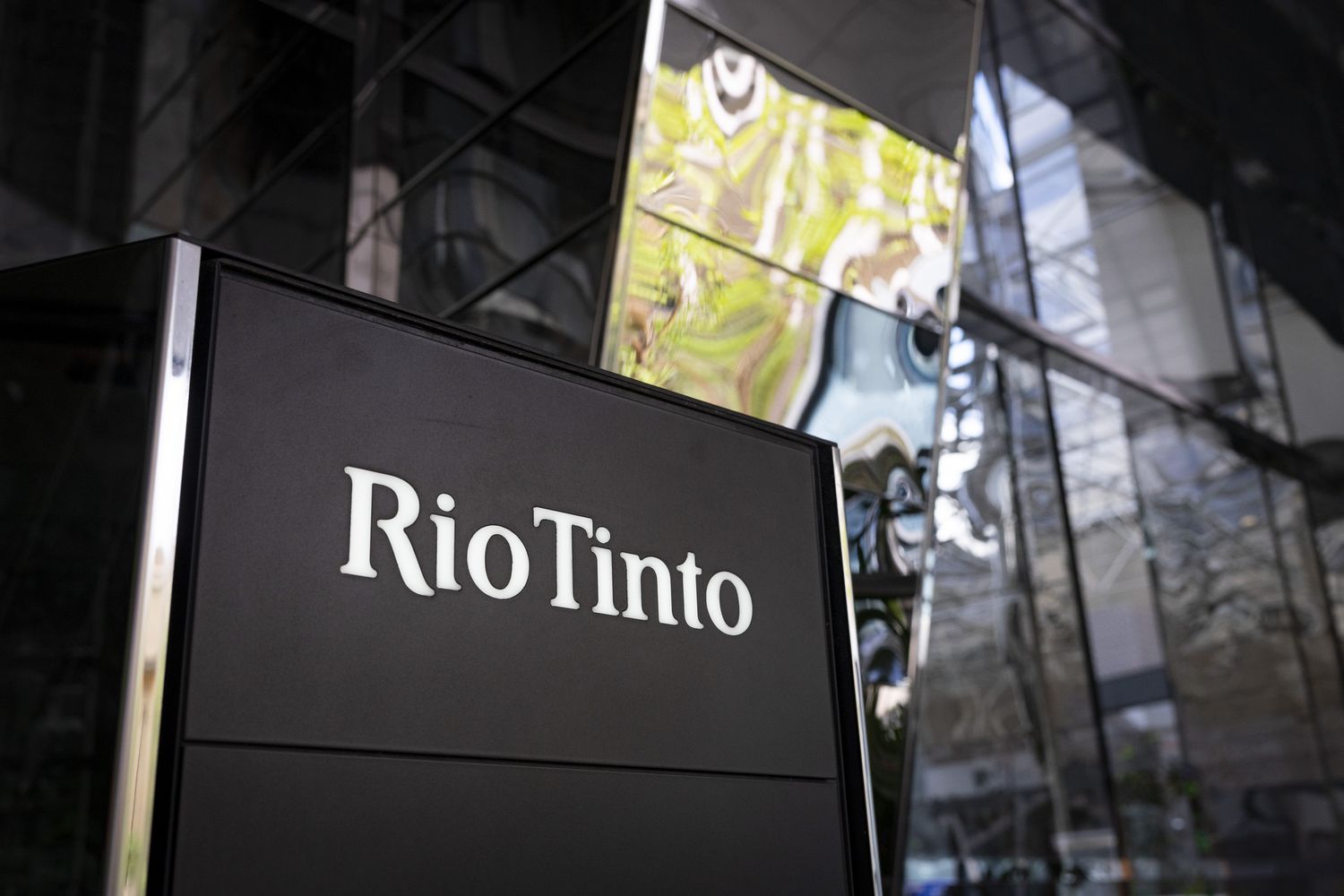 Rio Tinto signage.
