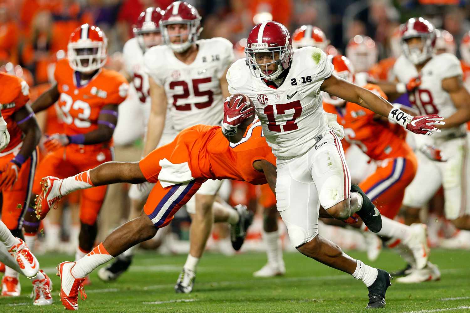 A college football game