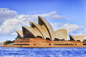 Sydney Opera House in front of water