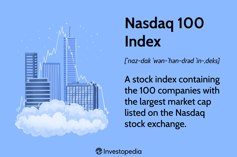 Nasdaq 100 Index: A stock index containing the 100 companies with the largest market cap listed on the Nasdaq stock exchange.
