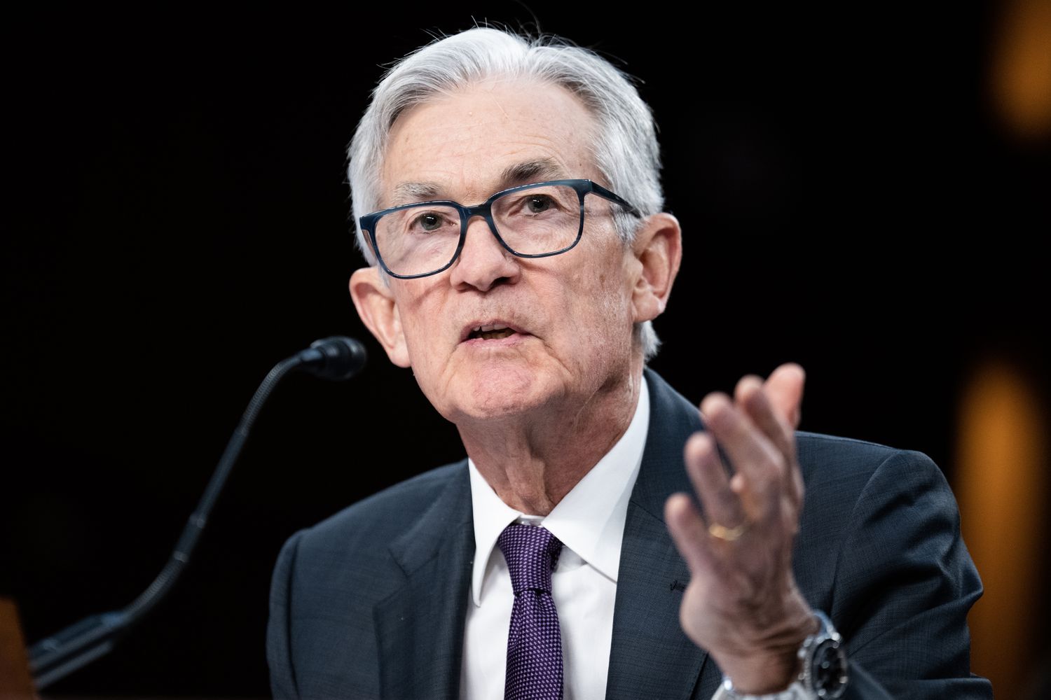 Federal Reserve Chairman Jerome Powell testifies during the Senate Banking, Housing and Urban Affairs Committee hearing titled "The Semiannual Monetary Policy Report to the Congress," in Hart building on Tuesday, February 11, 2025.