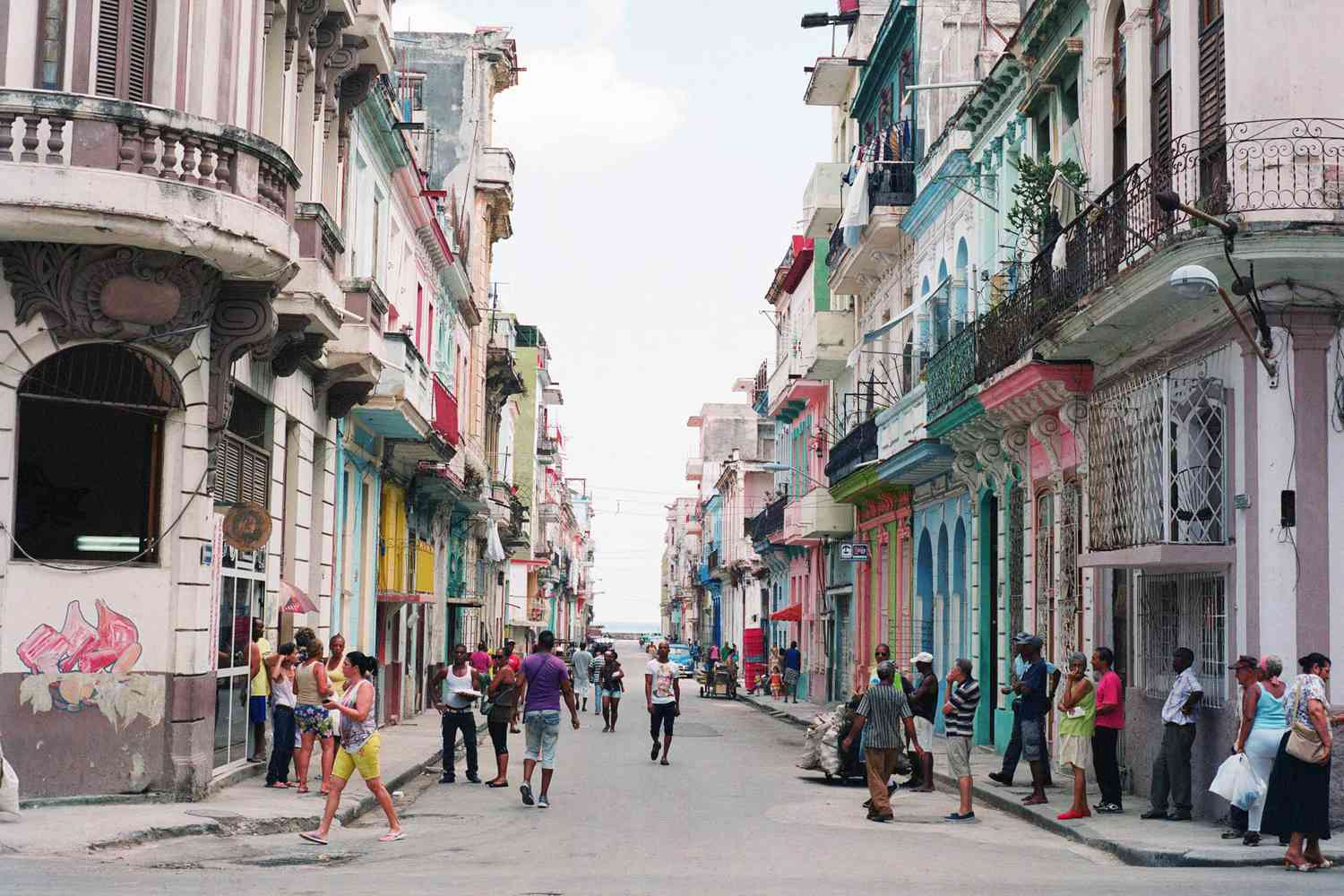 A busy street in Havana, Cuba
