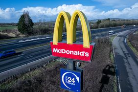 The golden arches logo of the fast food restaurant McDonald's