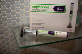 An Eli Lilly & Co. Zepbound injection pen