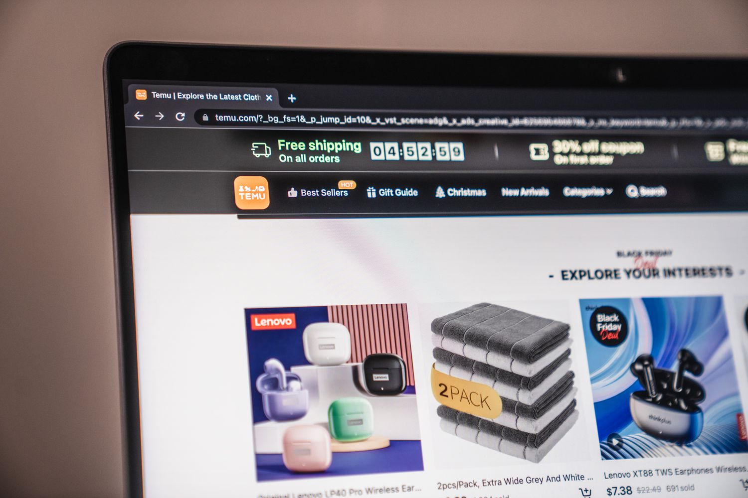 Temu website 