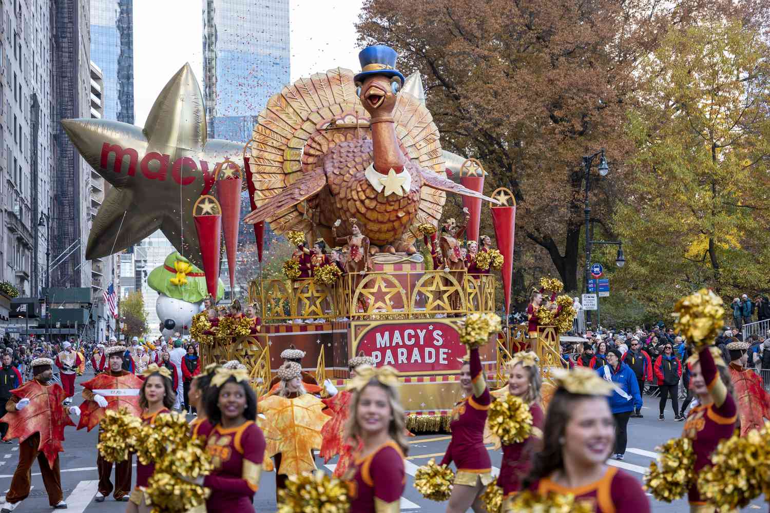 Floats at the Macy's Thanksgiving Day Parade in November 2023. 
