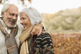 Older couple outside