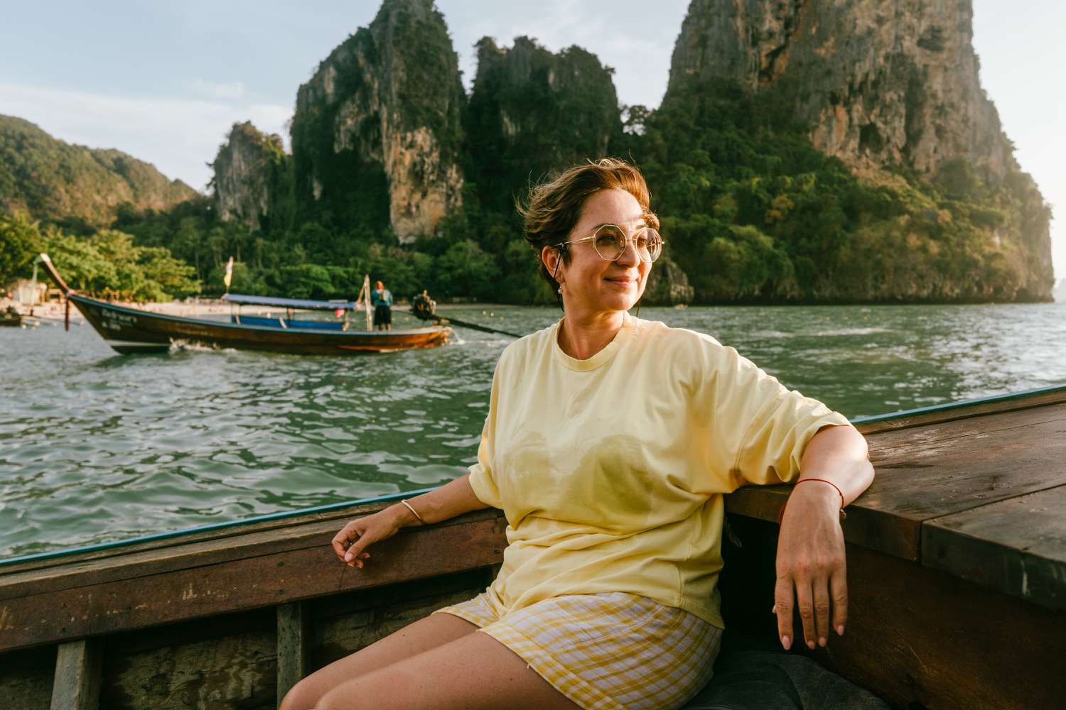 woman on vacation