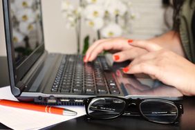 person at laptop