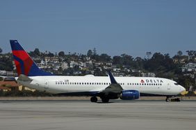 A Delta Airlines Boeing 737-832 taxis at San Diego International Airport before departing for Seattle on March 4, 2025 in San Diego, California