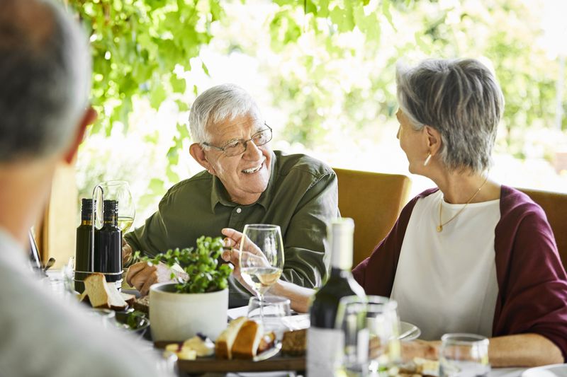 Older Man at Dinner