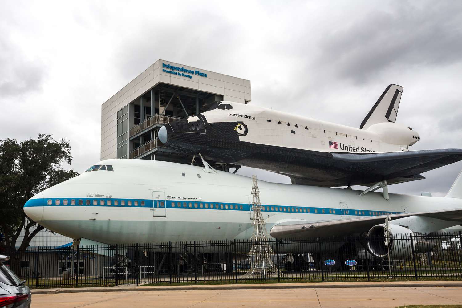 Plane at the Independence Plaza Presented by Boeing in the NASAs Johnson Space Center