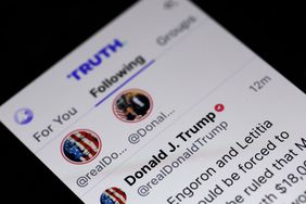 The Truth Social platform on a mobile device. 