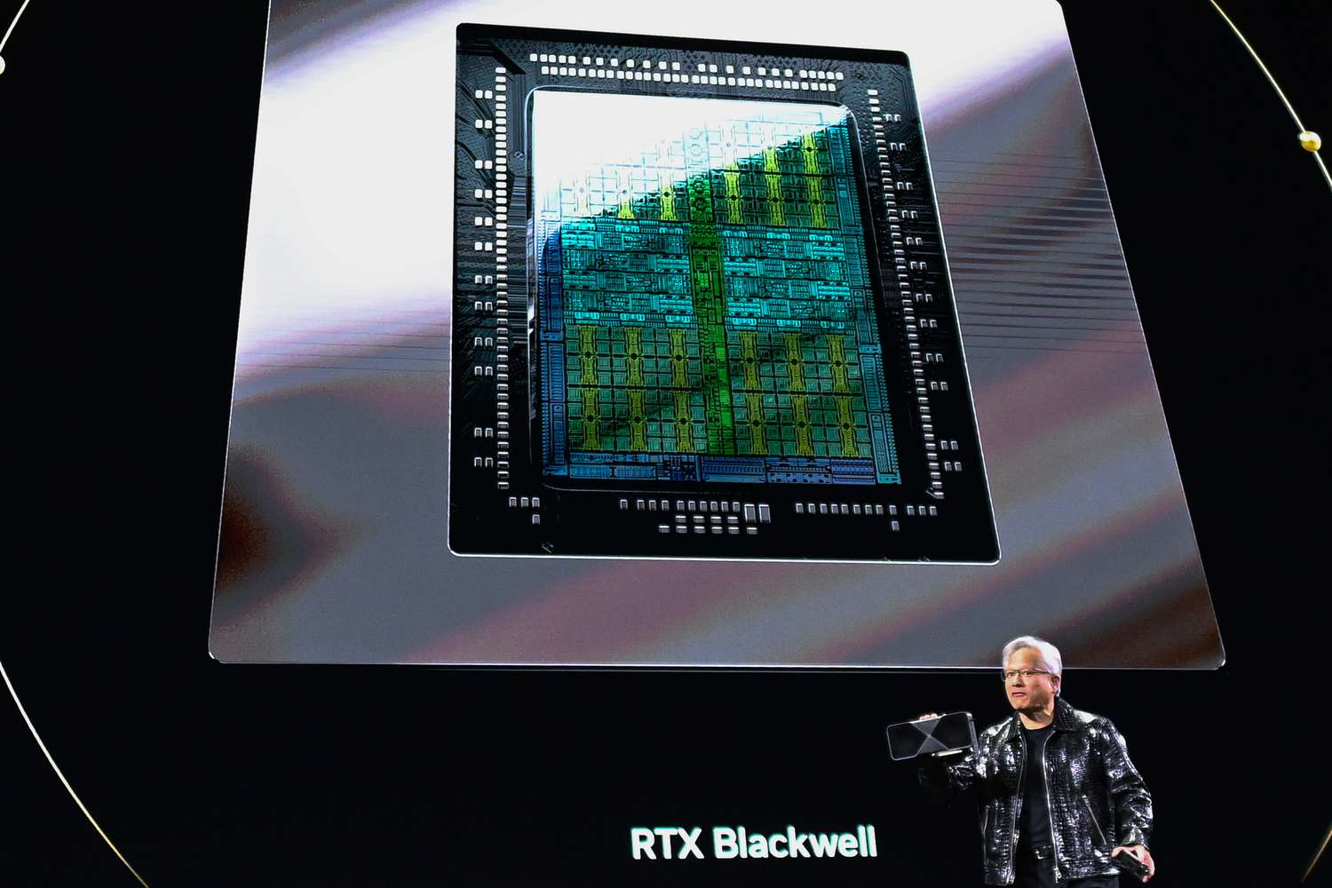 Nvidia CEO Jensen Huang at the keynote of CES 2025 in Las Vegas, Nevada, on Jan. 6, 2025