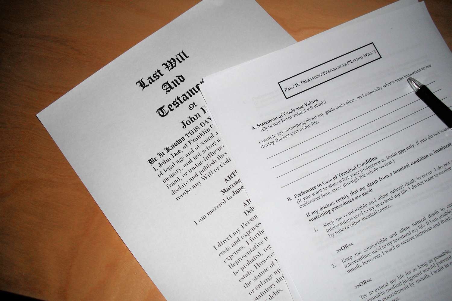 Last Will and Testament