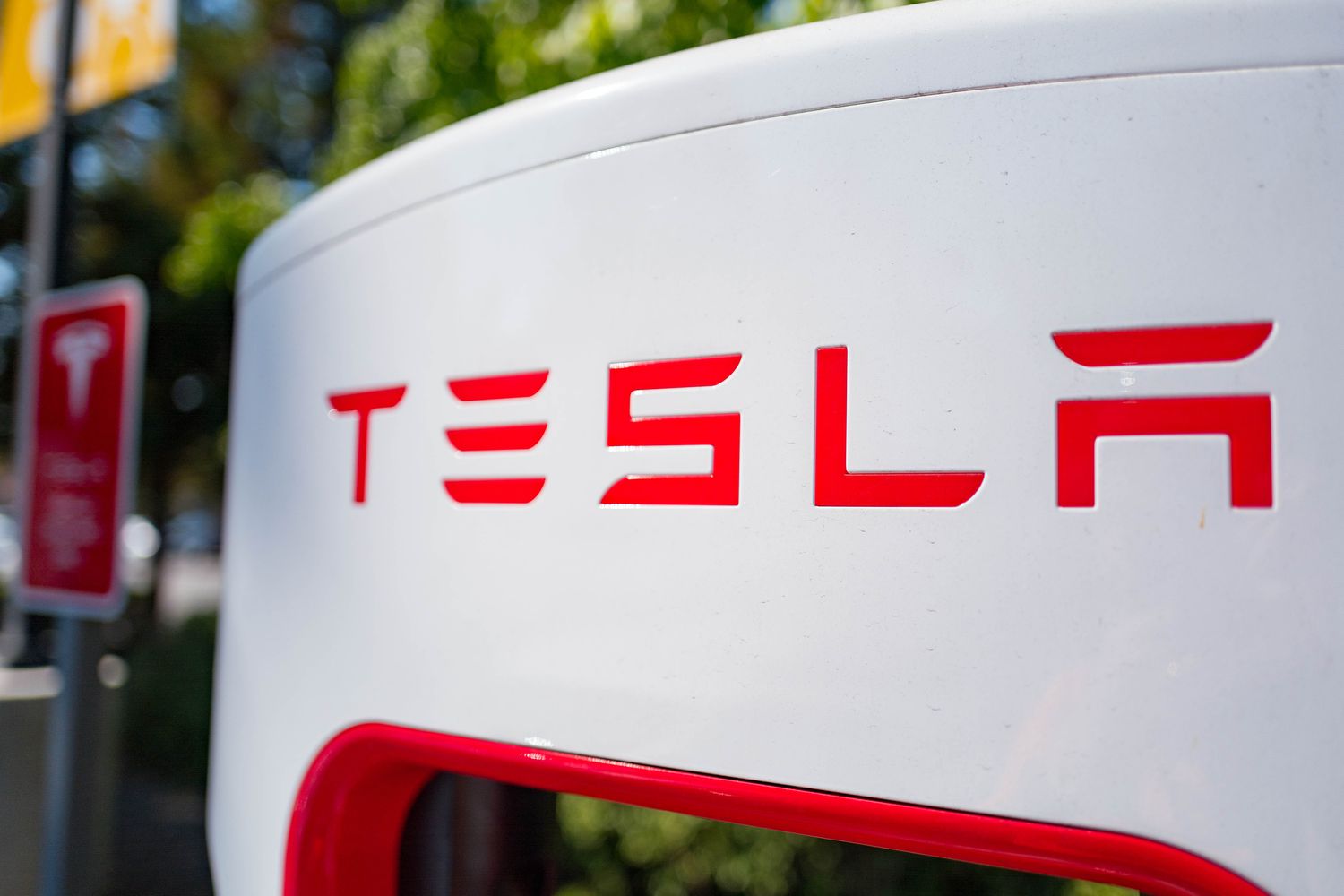 Tesla charging station