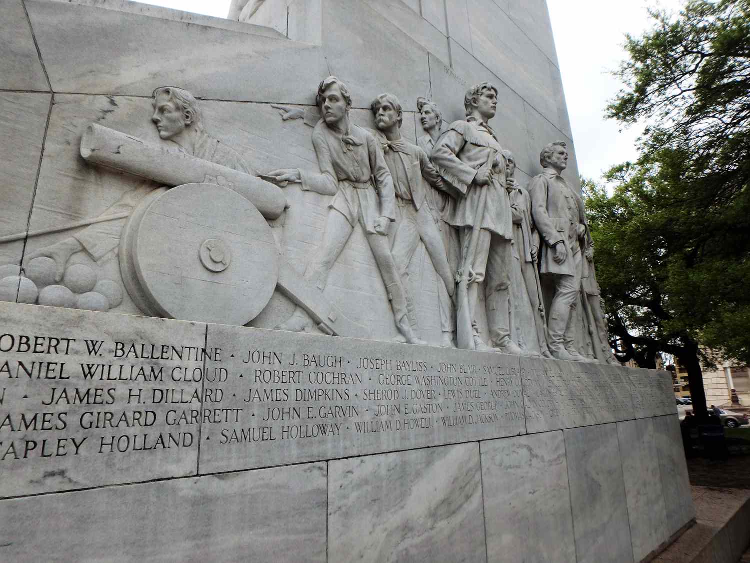 The Alamo Cenotaph in San Antonio, Texas, USA