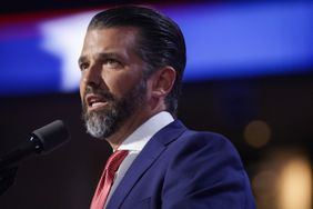 Image of Donald Trump Jr. speaking at the 2024 Republican National Convention in Milwaukee, Wisconsin.