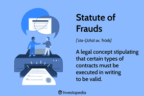 Statute of Frauds: A legal concept stipulating that certain types of contracts must be executed in writing to be valid.