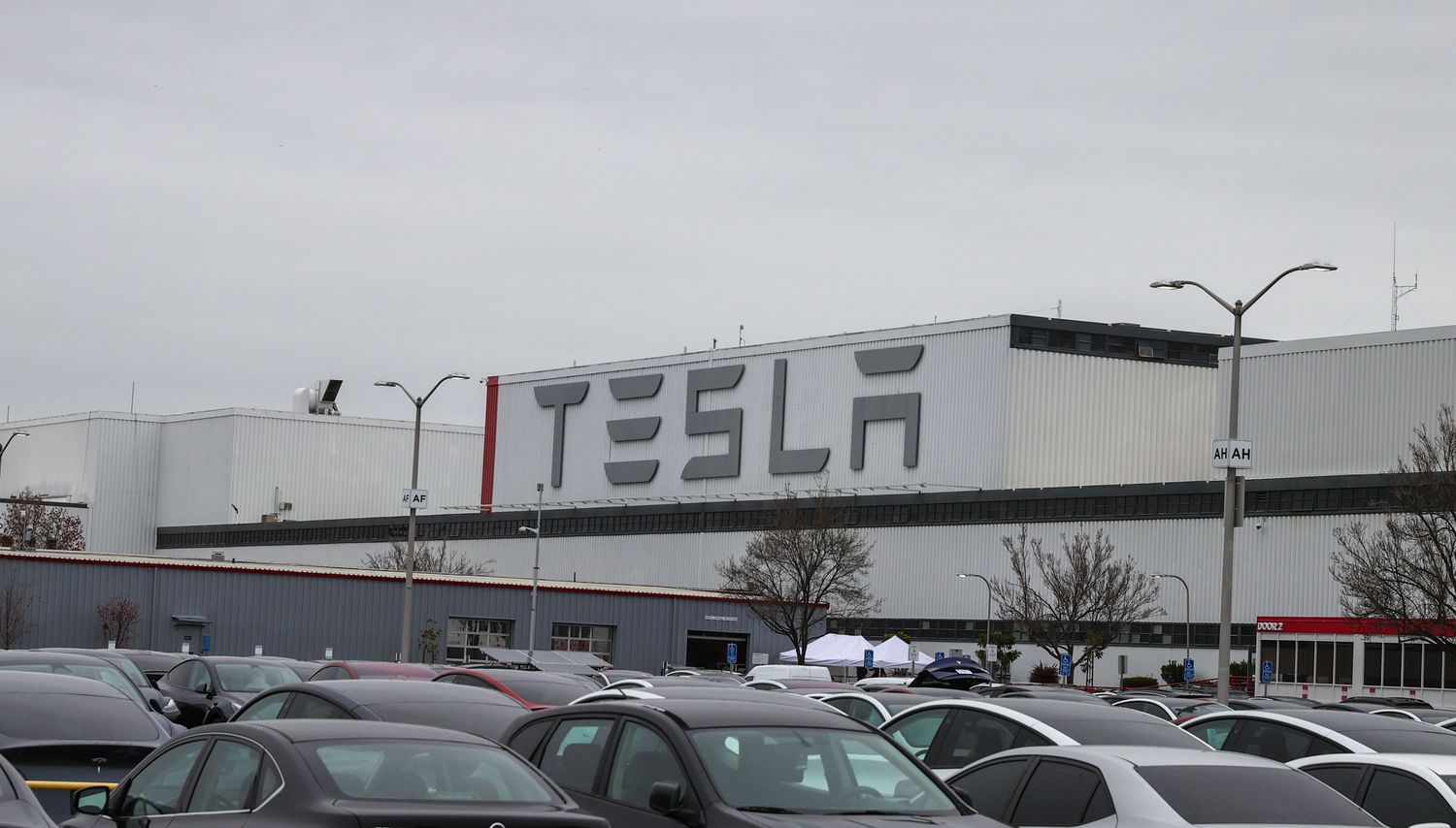 Tesla factory in Fremont, California