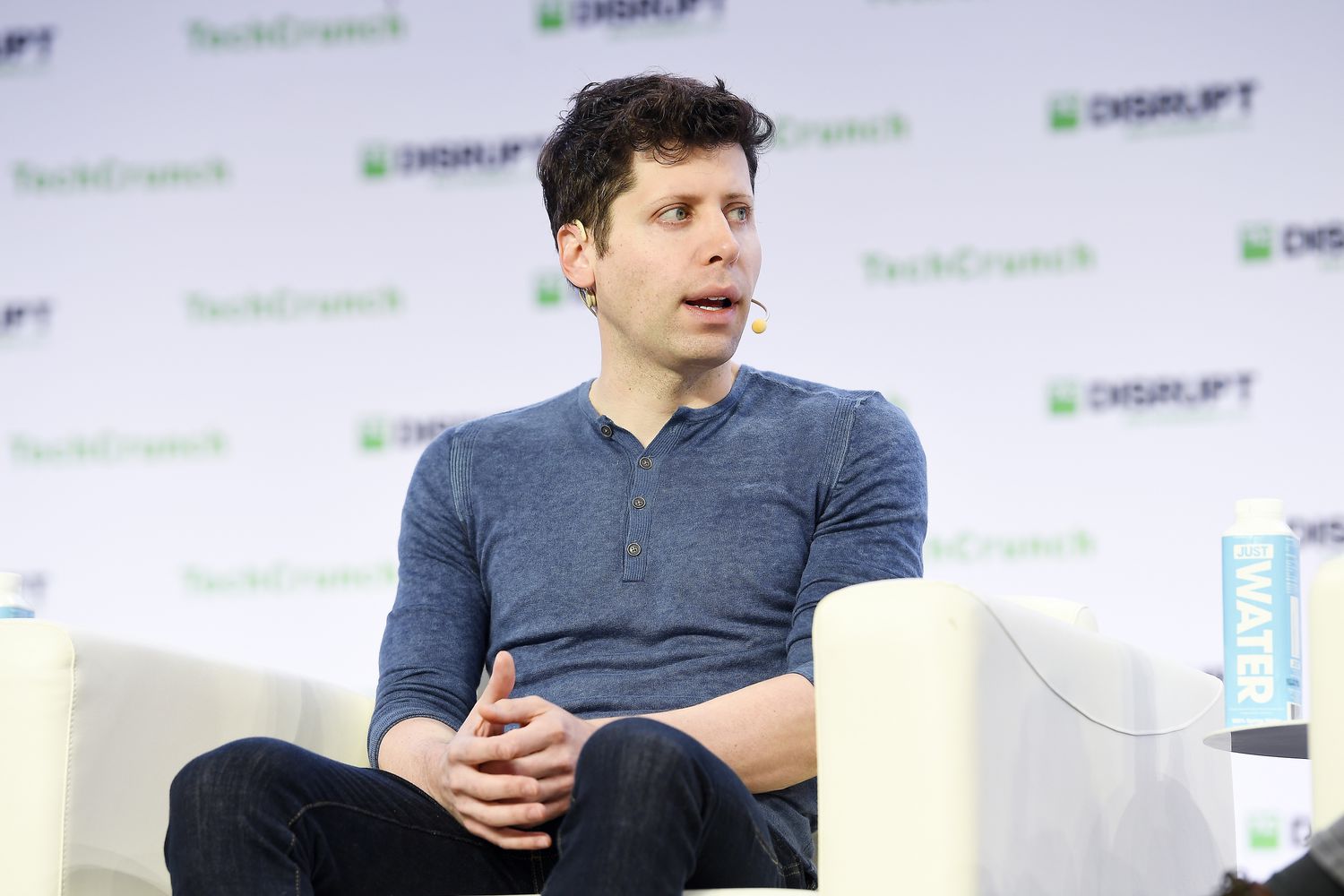 OpenAI Co-Founder & CEO Sam Altman speaks onstage during TechCrunch Disrupt San Francisco 2019 at Moscone Convention Center on October 03, 2019 in San Francisco, California.