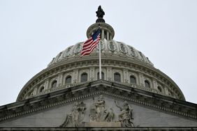 The US Capitol in Washington, DC, on March 22, 2024. The US House of Representatives voted March 22 to approve a sprawling $1.2 trillion package to fund the government, provoking an angry response from conservatives and kicking off a race against the clock in the Senate to ensure the lights stay on past a midnight deadline.