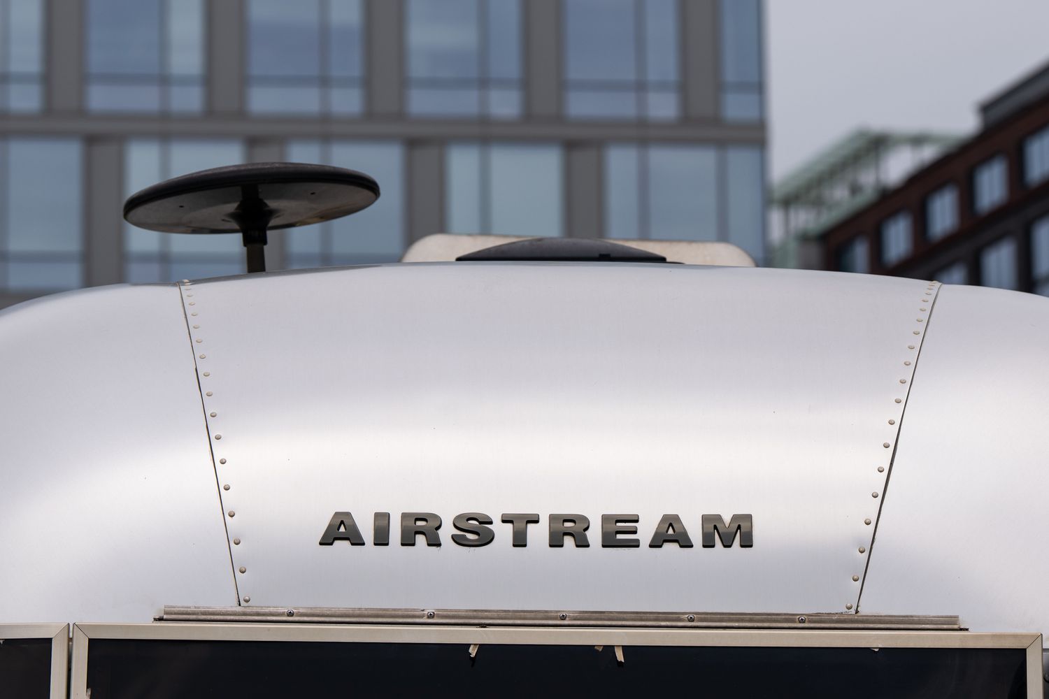 An Airstream trailer during a Great American Road Trip Expo hosted by the Department of Transportation (DOT) in Washington, DC, on May 29, 2025