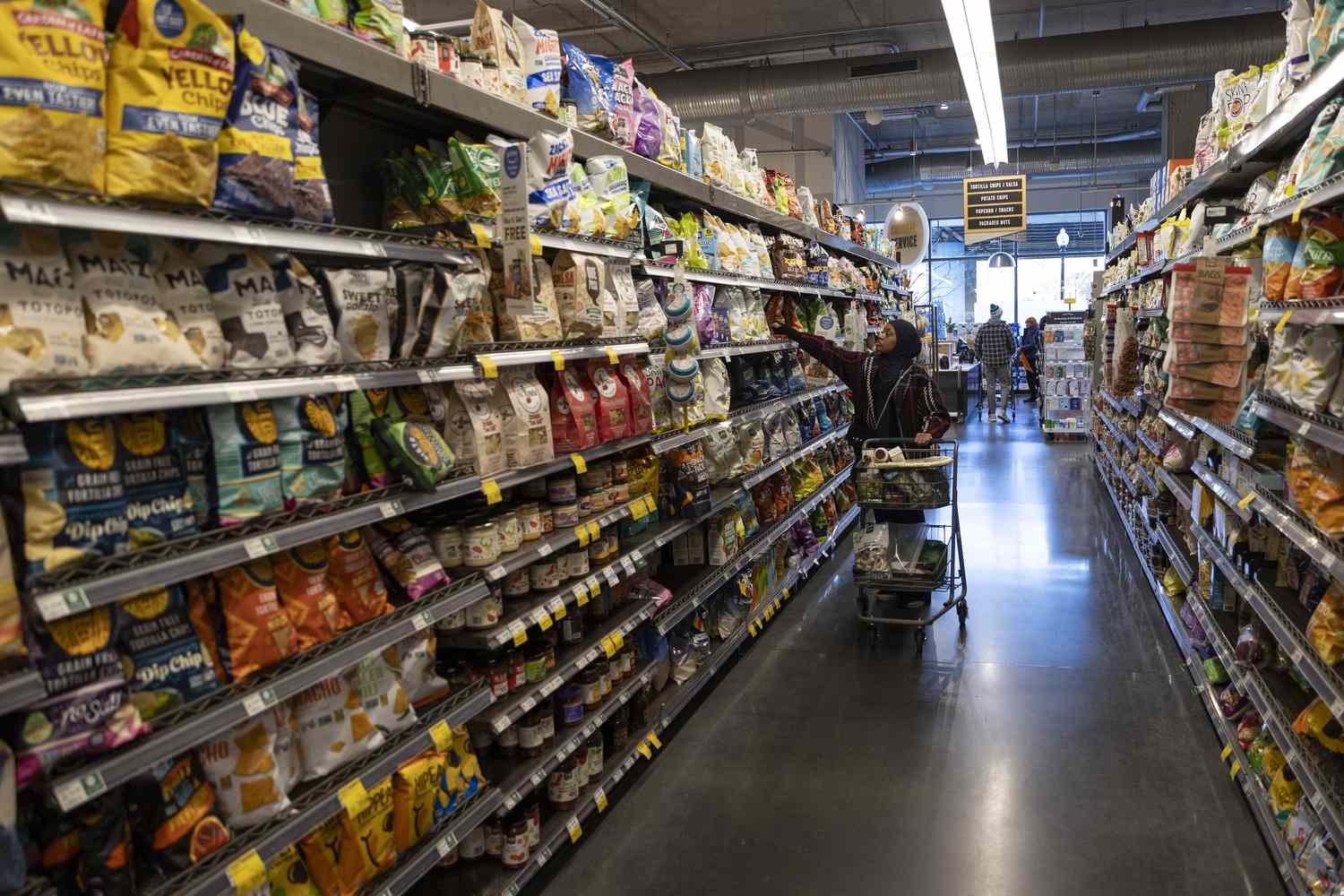 A view of grocery store in Washington DC, United States on February 14, 2024.