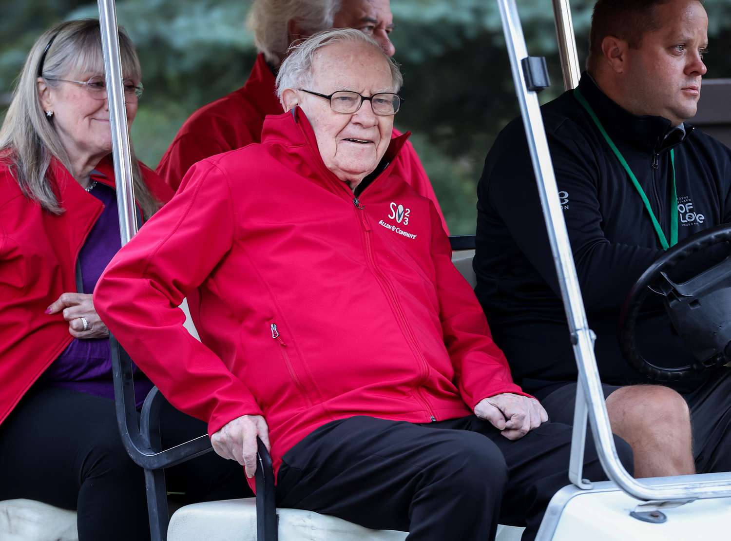Warren Buffett, Chairman and CEO of Berkshire Hathaway, makes his way to a morning session at the Allen & Company Sun Valley Conference on July 13, 2023 in Sun Valley, Idaho