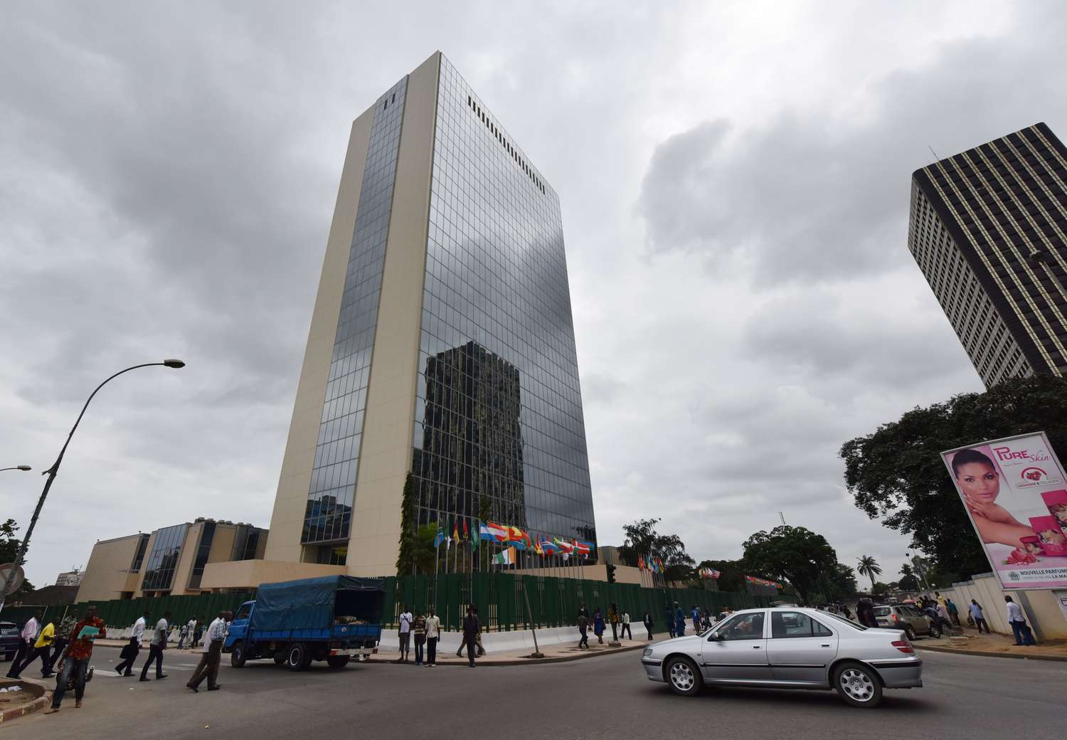Street shot of the African Development bank building