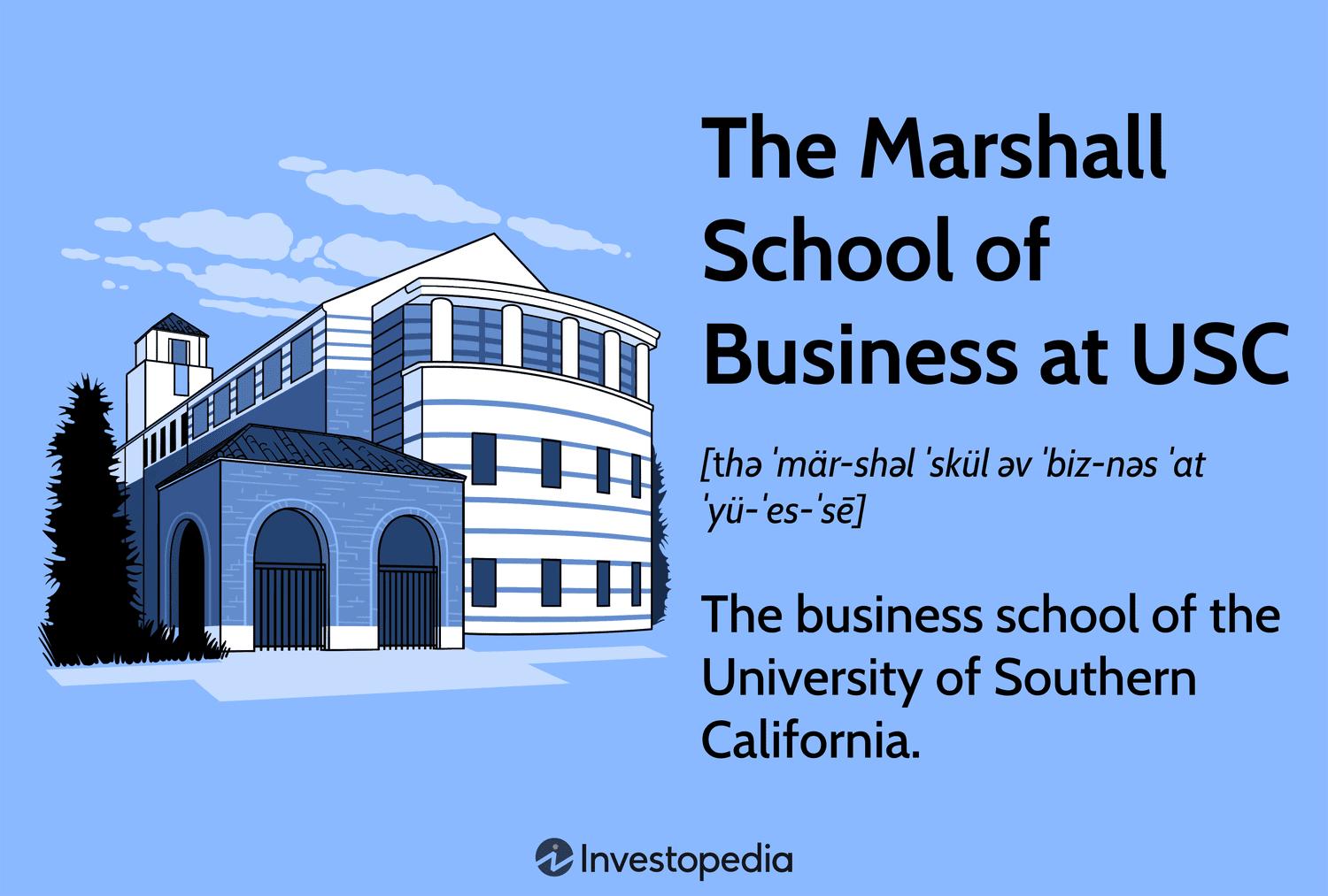 The Marshall School of Business at USC: The business school of the University of Southern California.