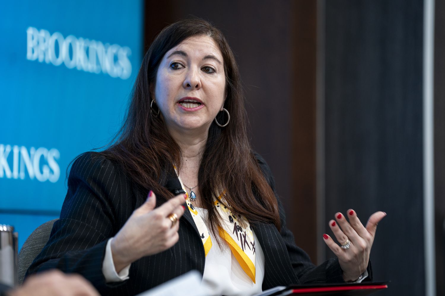Adriana Kugler, member of the Board of Governors of the US Federal Reserve, speaks on the economy in Washington, DC, US, on Wednesday, Feb. 7, 2024.