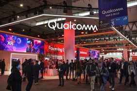 Qualcomm booth at MWC Mobile World Congress 2024.