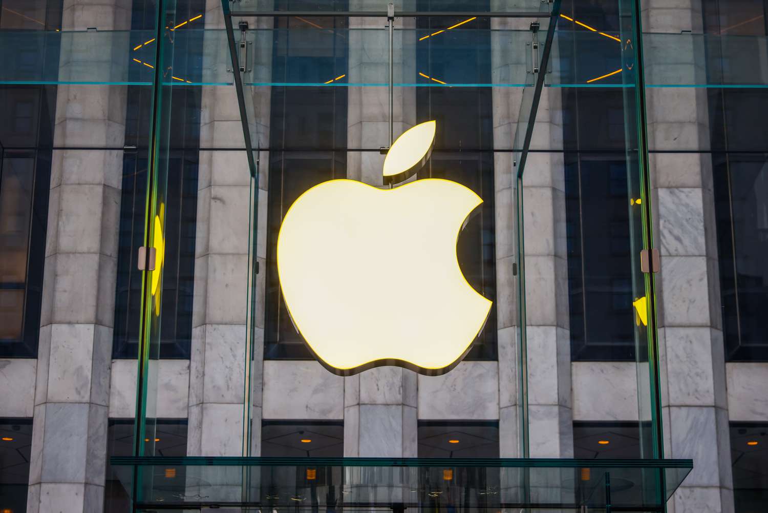 An Apple store location.