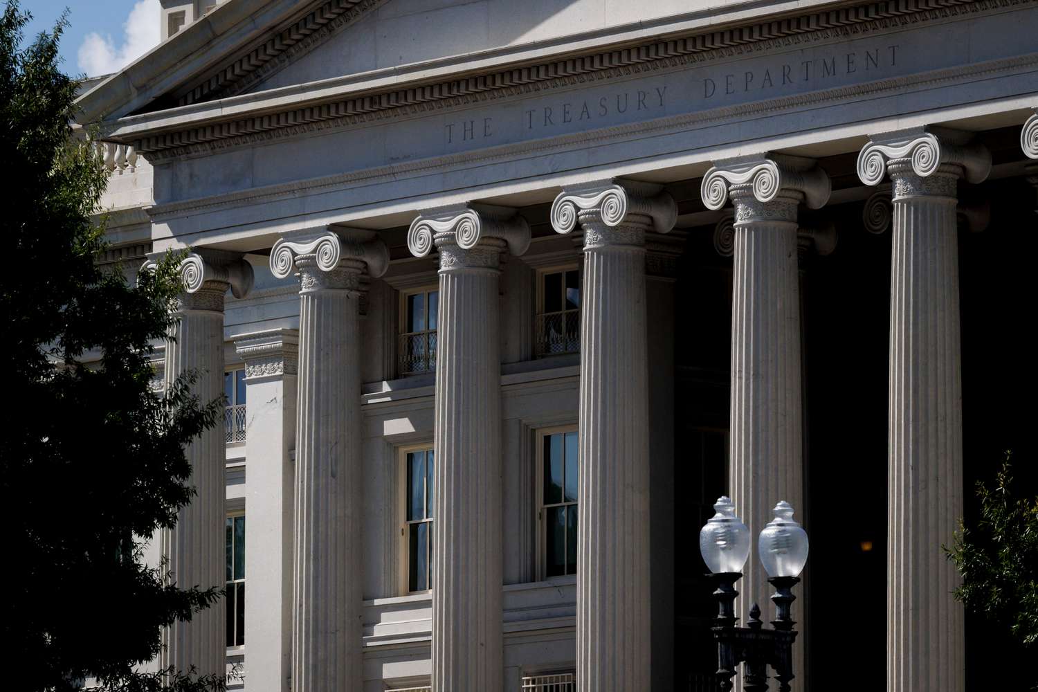 The US Treasury Department in Washington, DC, US, on Wednesday, Aug. 21, 2024. 