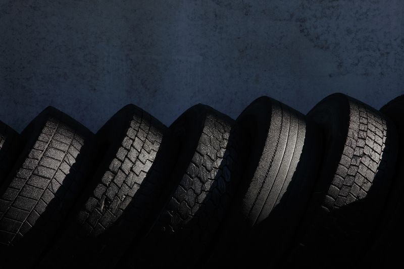 Row of tires