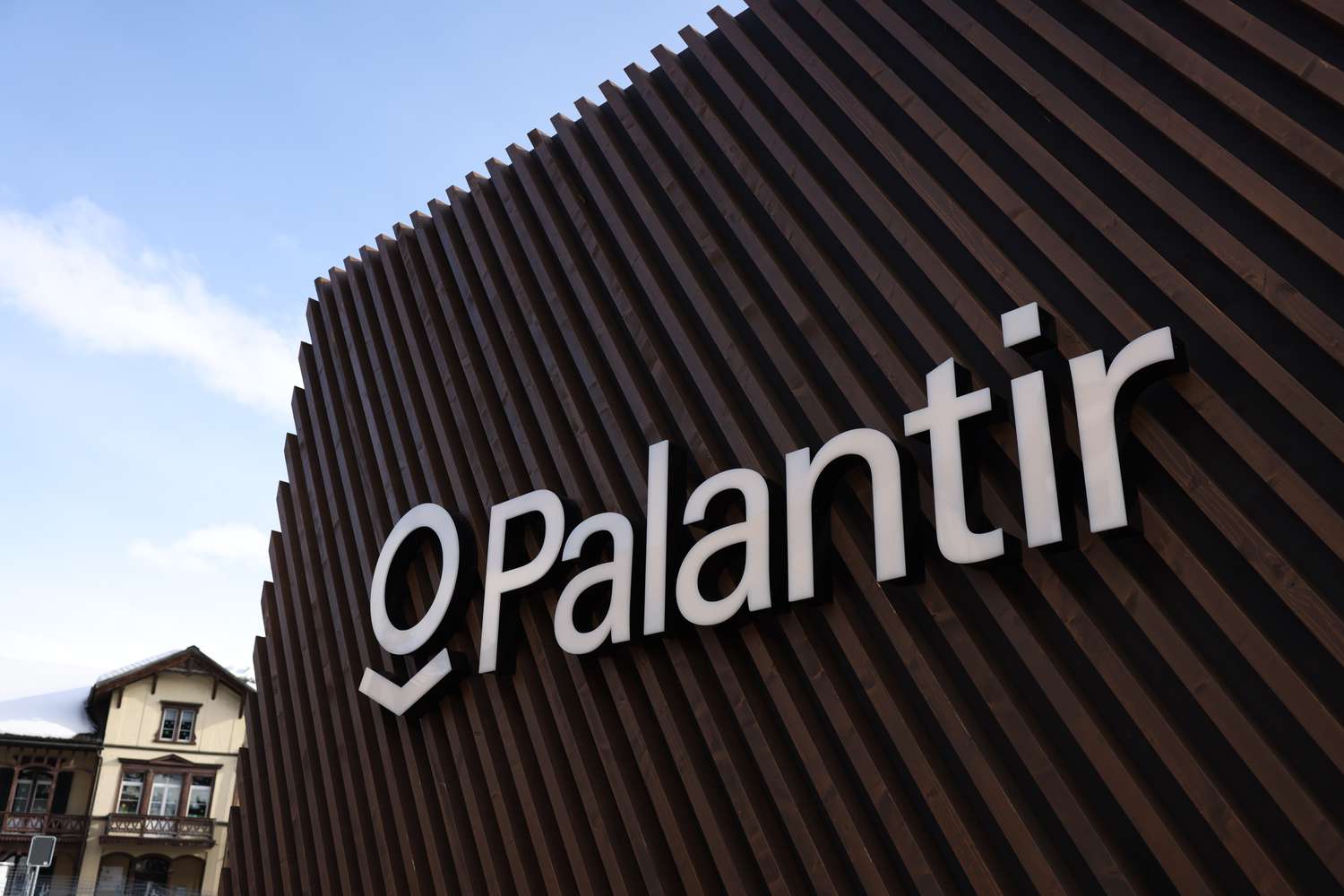 Palantir Technologies signage.