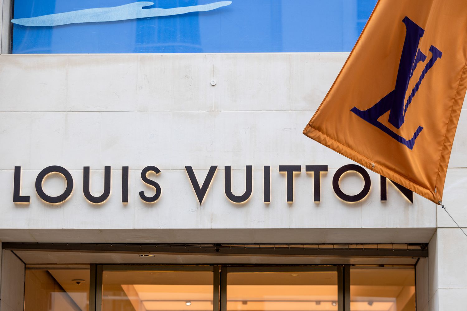 A Louis Vuitton luxury boutique in London, UK,